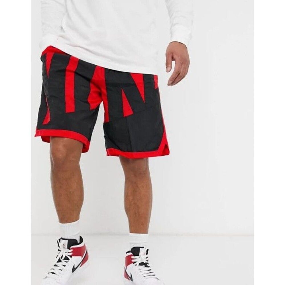 Nike Vintage Rare Glanz Retro Soccer Basketball Shorts Throwback Black Small